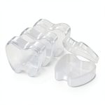 Orthodontic Retainer Box Practicon Clear Plastic 24 Count Locking Tab-0
