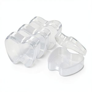 Orthodontic Retainer Box Practicon Clear Plastic 24 Count Locking Tab-0