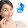 TIDTALEO Retainer Case Mirror Denture Holder Box Fake Tooth Storage Plastic Tooth Box Holder Case-7