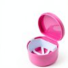 [2025 Upgrade] Pink Denture Soak, Retainer Cleaning Box, Leak Proof Denture Case, Mouth Guard, Night Guard and Retainer-2