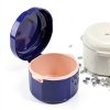 Double-Layer Denture Case with Drainage Holes – Travel‑Friendly Purple-1