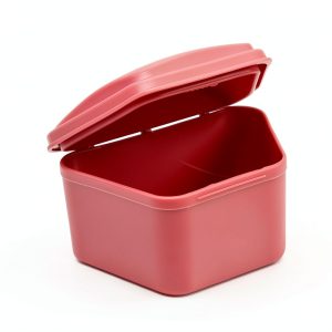 REDLAND Denture Case Box Set 5-Piece Pink 10 for Dentures & Guards-0