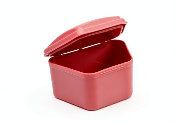 REDLAND Denture Case Box Set 5-Piece Pink 10 for Dentures & Guards-0