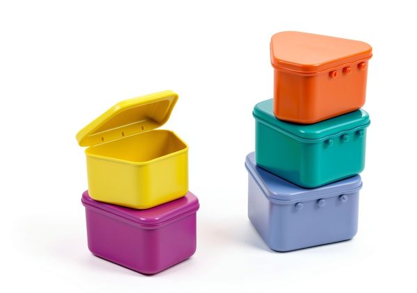Denture Storage Boxes RMH3 Dental Assorted 12 Pack Retainer Case-1