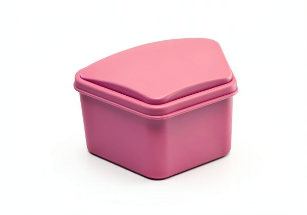 REDLAND Denture Case Box Set 5-Piece Pink 10 for Dentures & Guards-1