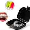 Retainer Case with Vent Holes Portable Dental Storage Container 2pcs-2