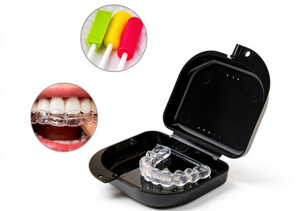 Retainer Case with Vent Holes Portable Dental Storage Container 2pcs-2