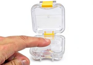 Dental Crown Pillow Box Impressive Smile Transparent 100pcs-0