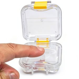 Dental Crown Pillow Box Impressive Smile Transparent 100pcs-0