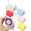 Portable Silicone Retainer Case Pink Hygienic Travel Box for Dentures-0